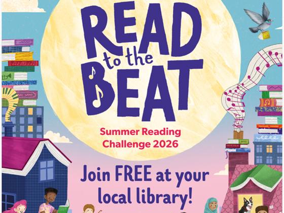 Read to the Beat Summer Reading Challenge 2026, join free at your local library.