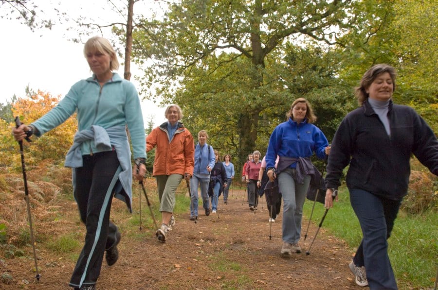 Group photo of Nordic Walkers 1