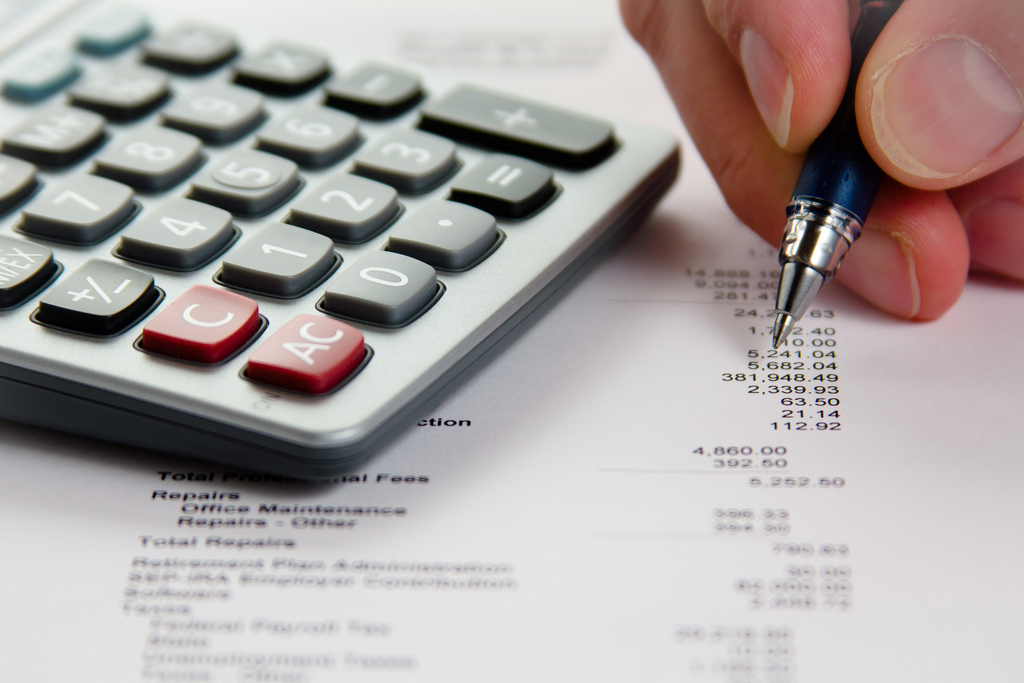 Calculator and pen