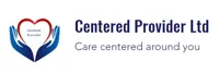 Logo - Hands holding heart with text Centered Provider Ltd, Care centered around you