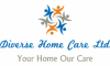 Logo: Stick figures in a circle with text below Diverse Home Care Ltd Your Home Our Care