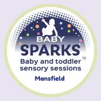Bay Sparks Logo. Baby and toddler sensory sessions.