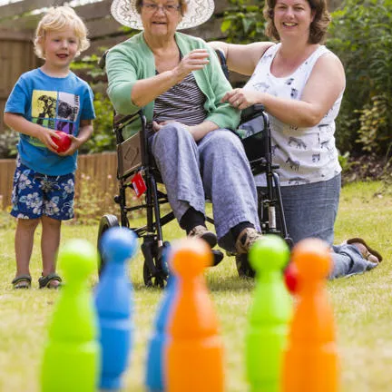 Bowls in the garden