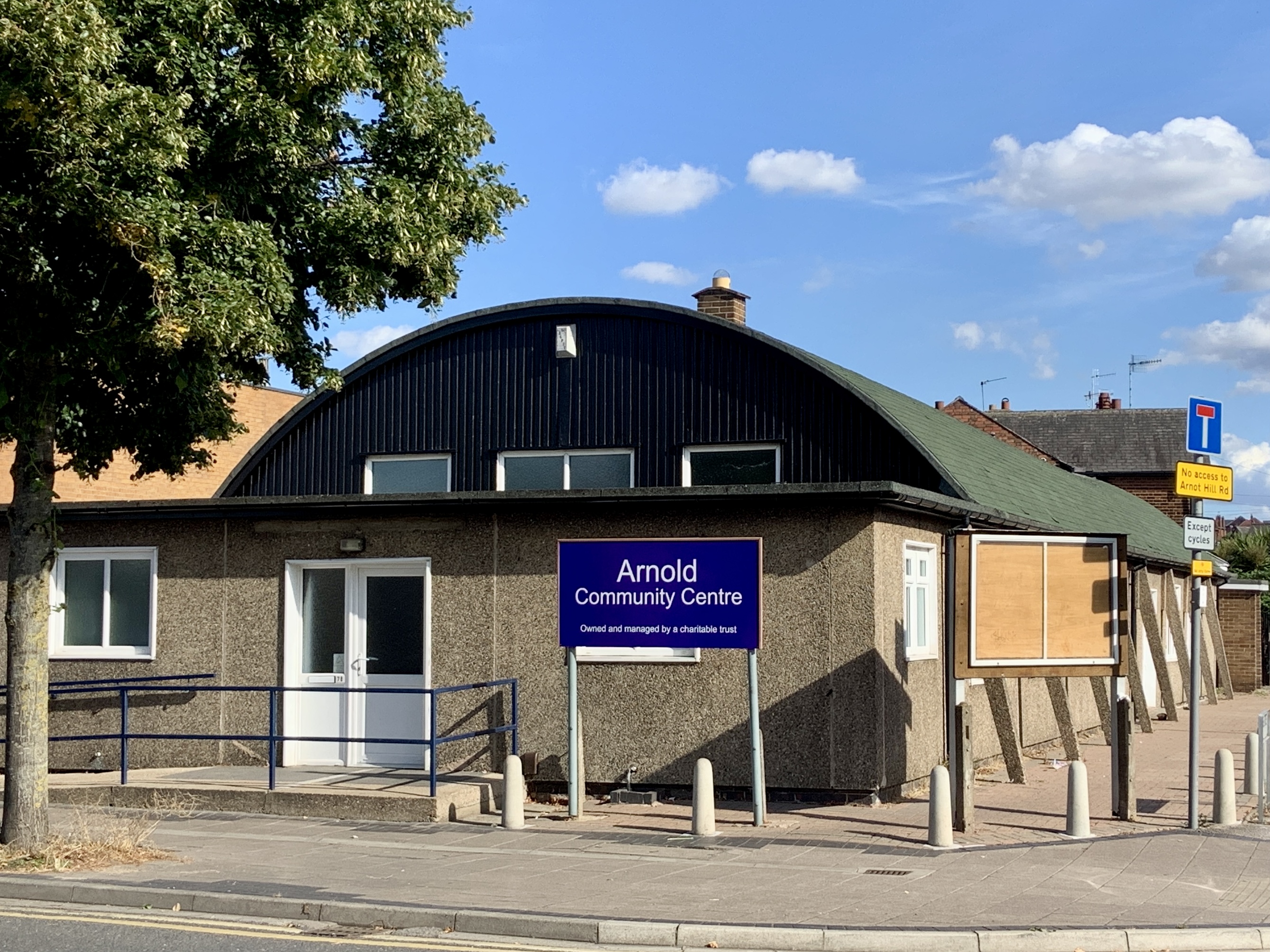 Front of Arnold Community Centre