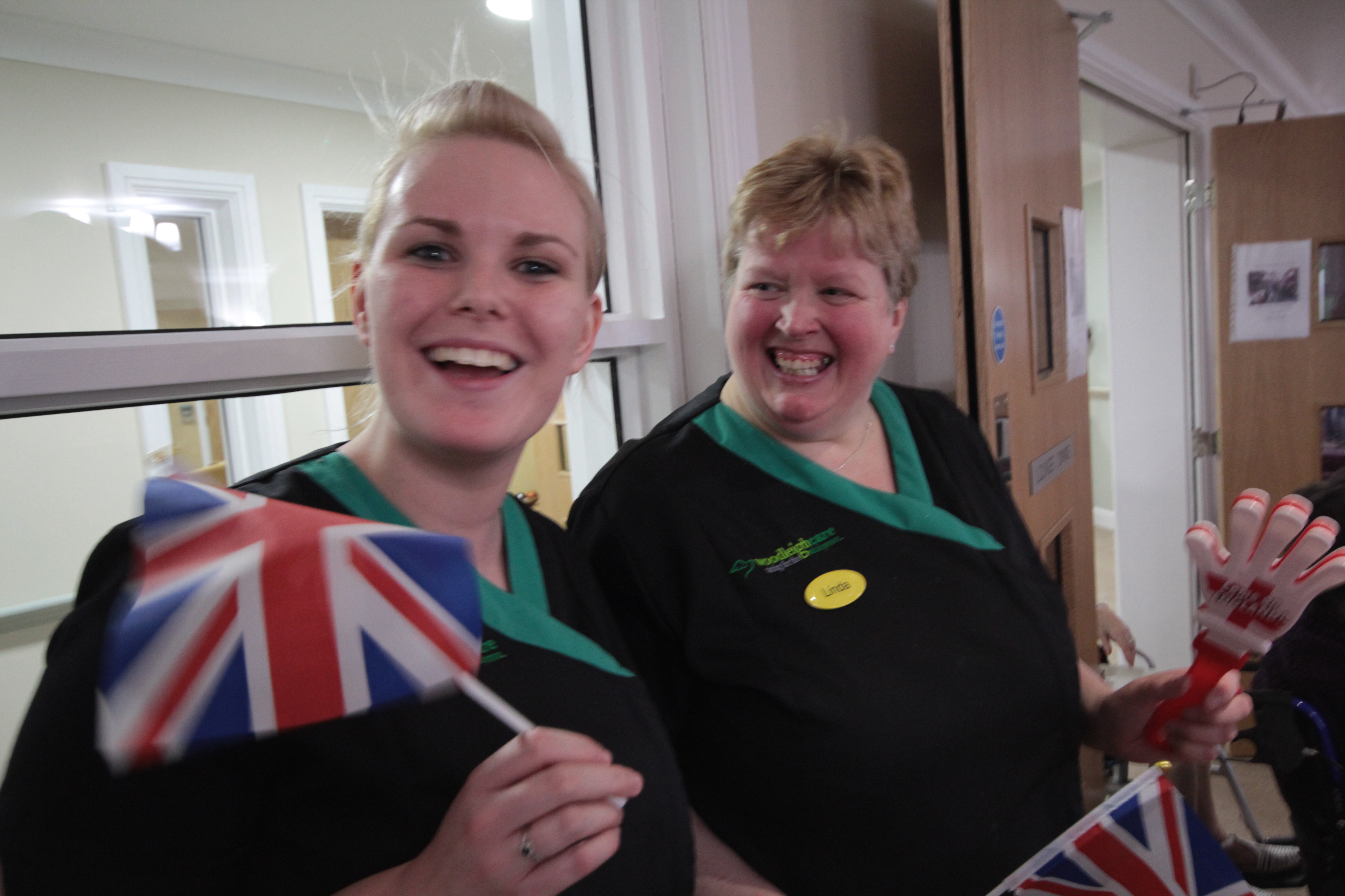 Staff celebrate