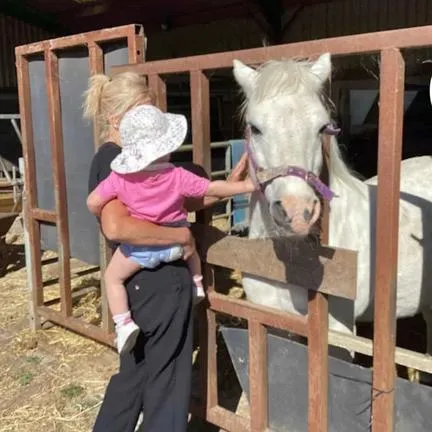 Visiting the farm