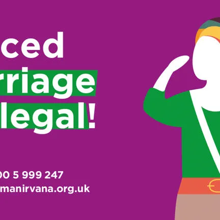 Karma Nirvana Forced Marriage is illegal poster