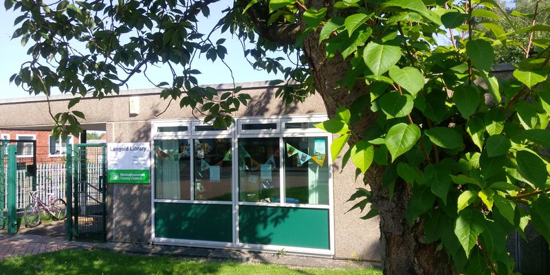 Library entrance from outside