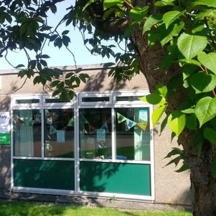 Library entrance from outside