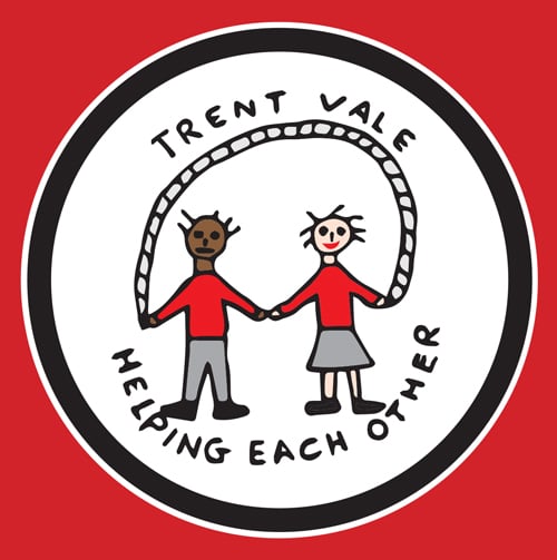 Trent Vale Logo. Helping Each Other