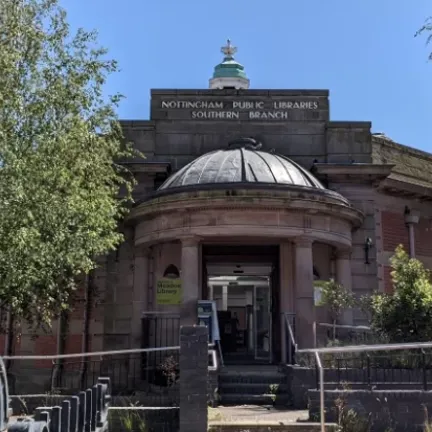 Meadows library building photo