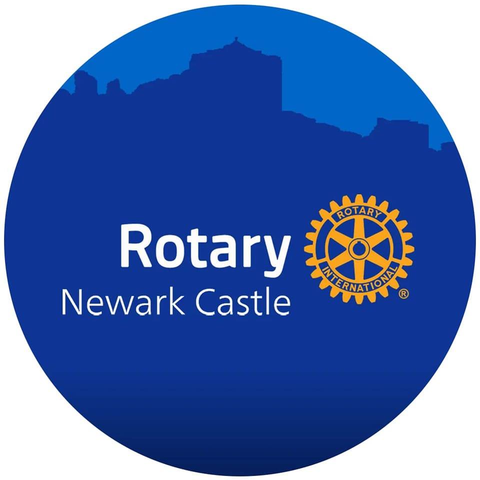 Our Club logo with the shadow of Newark Castle in the background