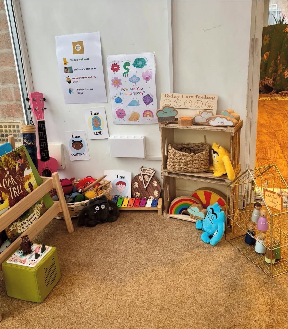 A space for calm carpet time