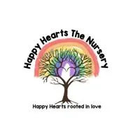 Happy Hearts The Nursery logo. Happy hearts rooted in love