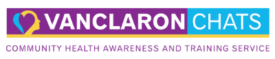 Vanclaron Chats Logo in Purple and Blue