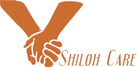 Logo: Two hands holding with text Shiloh Care