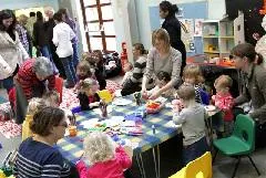 Families taking part in a session