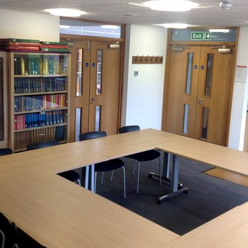Stapleford Room 4
Wooden square shaped desks.