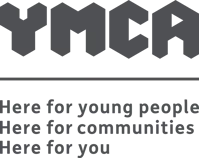 YMCA logo 'Here for young people, here for communities, here for you'